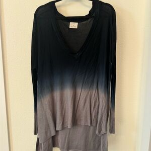 Pins & Needles Gradient Black, Blue and Brown Long Sleeve Top